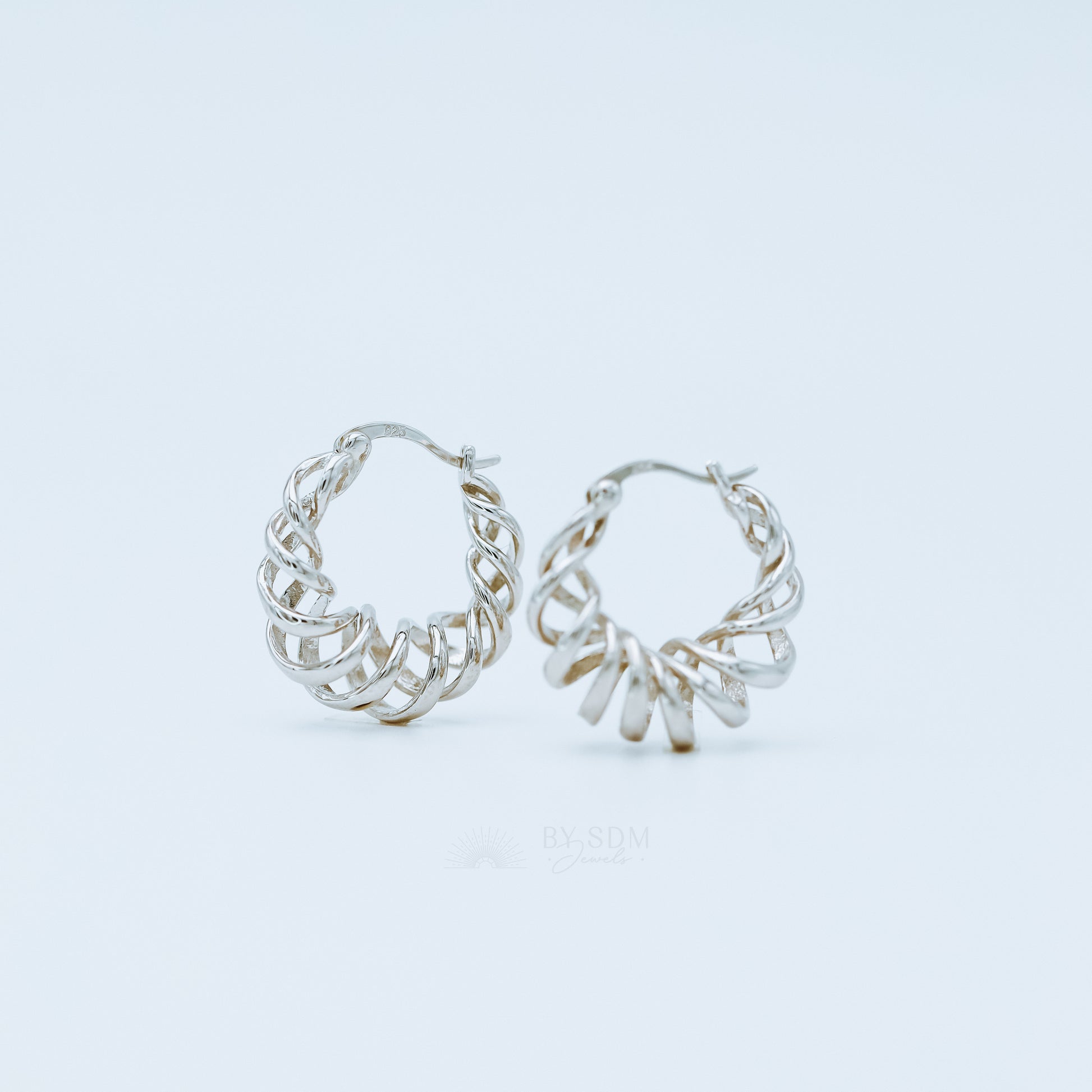 Twisted Hoop Earrings, Gold, Silver • Minimalist Earrings • Huggie Earrings • Birthday Gift • Perfect Gift for Her