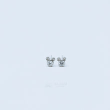 Load image into Gallery viewer, Triple Circle Studs Earrings • Mouse Stud Earrings, Silver
