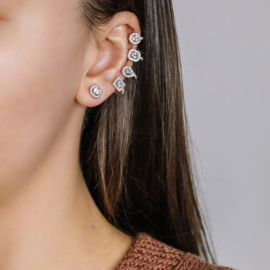 Ear Climbers • Ear Climber • Ear Crawler • Minimalist Earrings • Silver Jewelry • Rose Gold Earrings • Ear Jacket • Ear Cuff