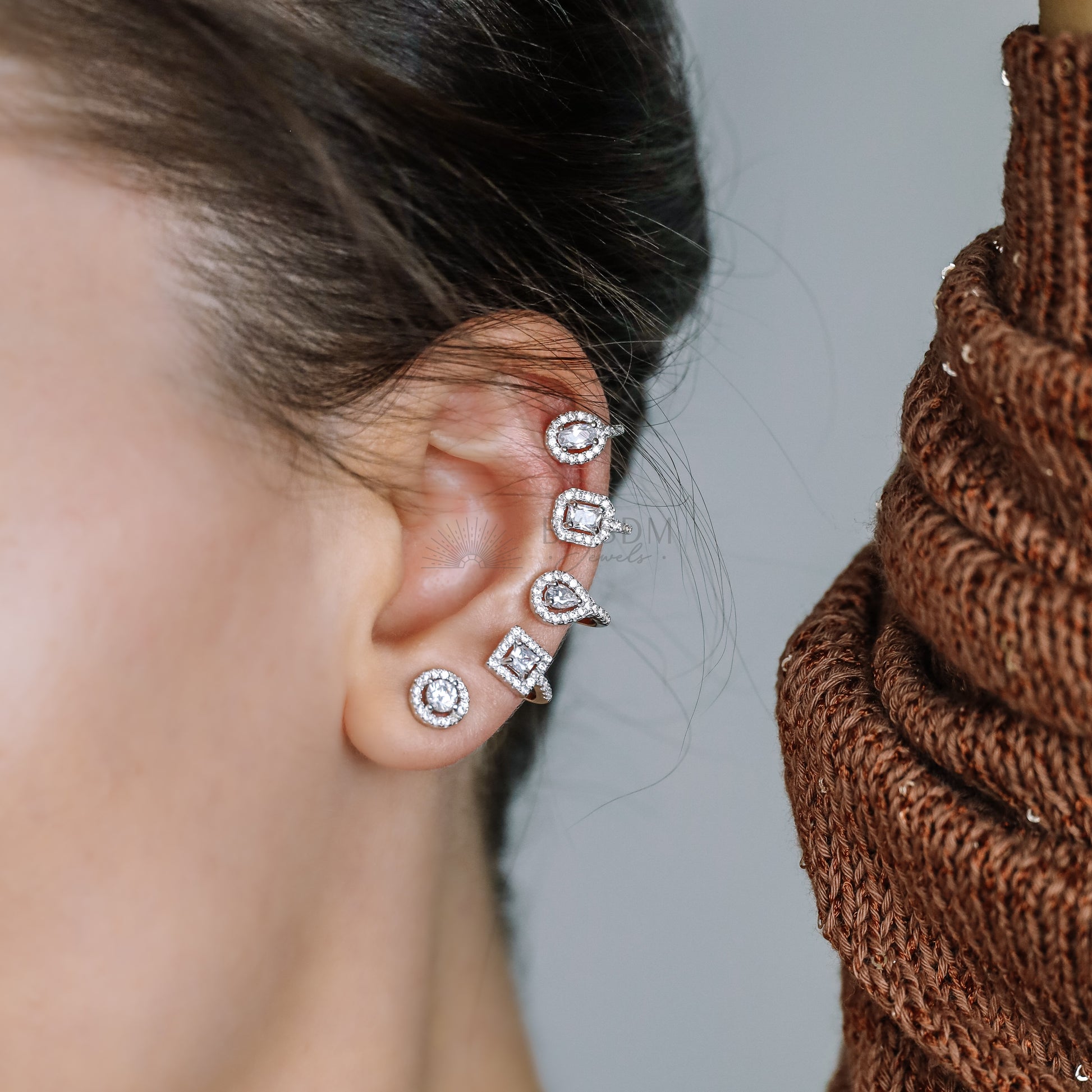 Ear Climbers • Ear Climber • Ear Crawler • Minimalist Earrings • Silver Jewelry • Rose Gold Earrings • Ear Jacket • Ear Cuff