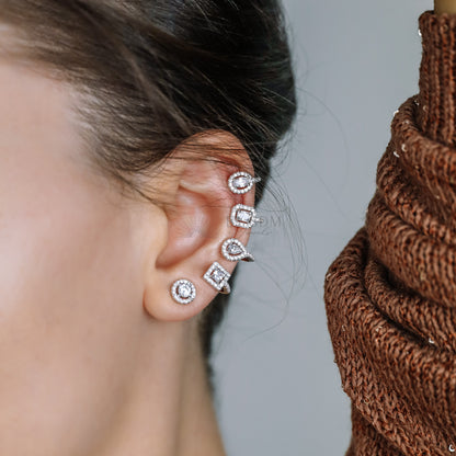 Ear Climbers • Ear Climber • Ear Crawler • Minimalist Earrings • Silver Jewelry • Rose Gold Earrings • Ear Jacket • Ear Cuff