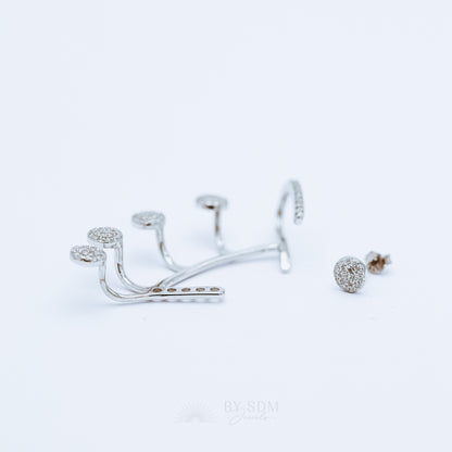 Ear Climbers • Ear Climber • Ear Crawler • Minimalist Earrings • Silver Jewelry • Gold Earrings • Ear Jacket • Ear Cuff