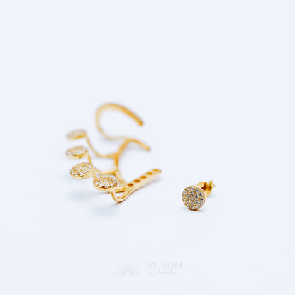 Ear Climbers • Ear Climber • Ear Crawler • Minimalist Earrings • Silver Jewelry • Gold Earrings • Ear Jacket • Ear Cuff