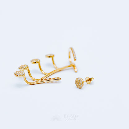 Ear Climbers • Ear Climber • Ear Crawler • Minimalist Earrings • Silver Jewelry • Gold Earrings • Ear Jacket • Ear Cuff