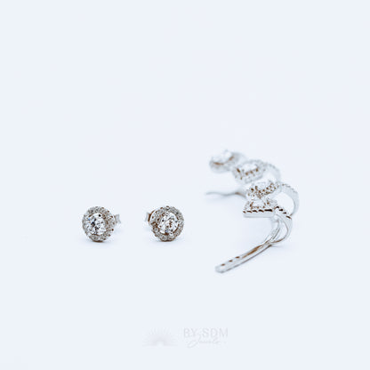 Ear Climbers • Ear Climber • Ear Crawler • Minimalist Earrings • Silver Jewelry • Rose Gold Earrings • Ear Jacket • Ear Cuff