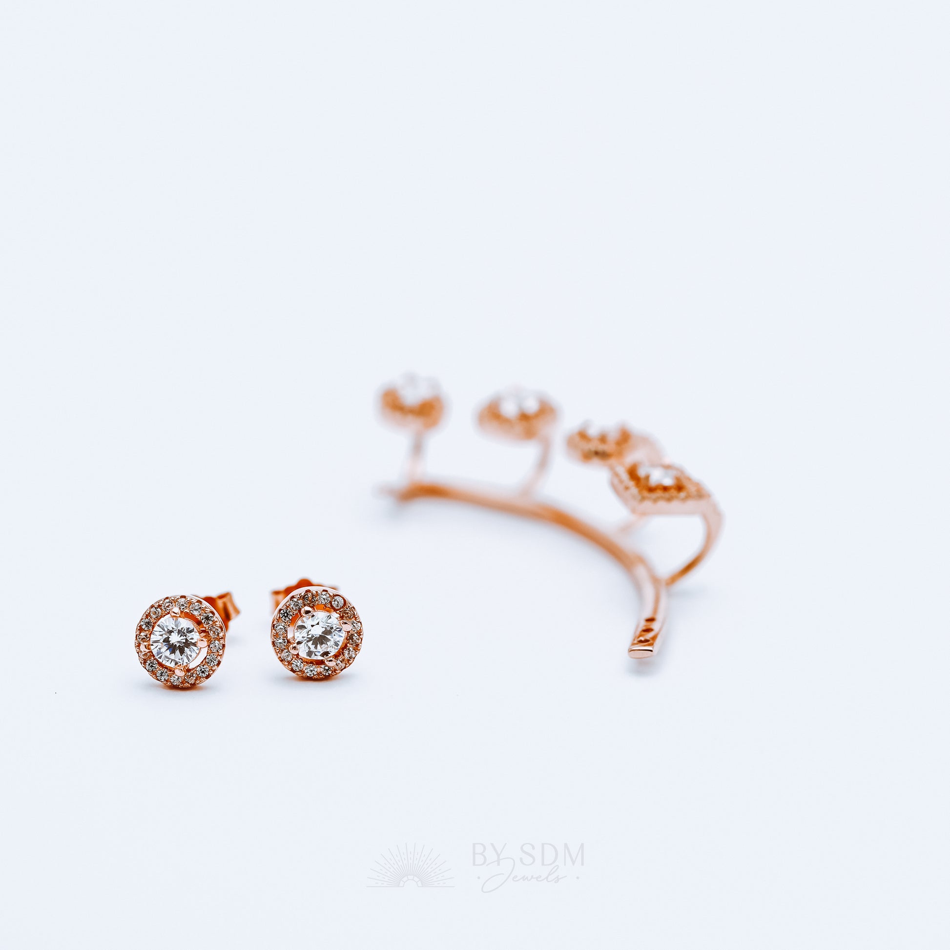 Ear Climbers • Ear Climber • Ear Crawler • Minimalist Earrings • Silver Jewelry • Rose Gold Earrings • Ear Jacket • Ear Cuff