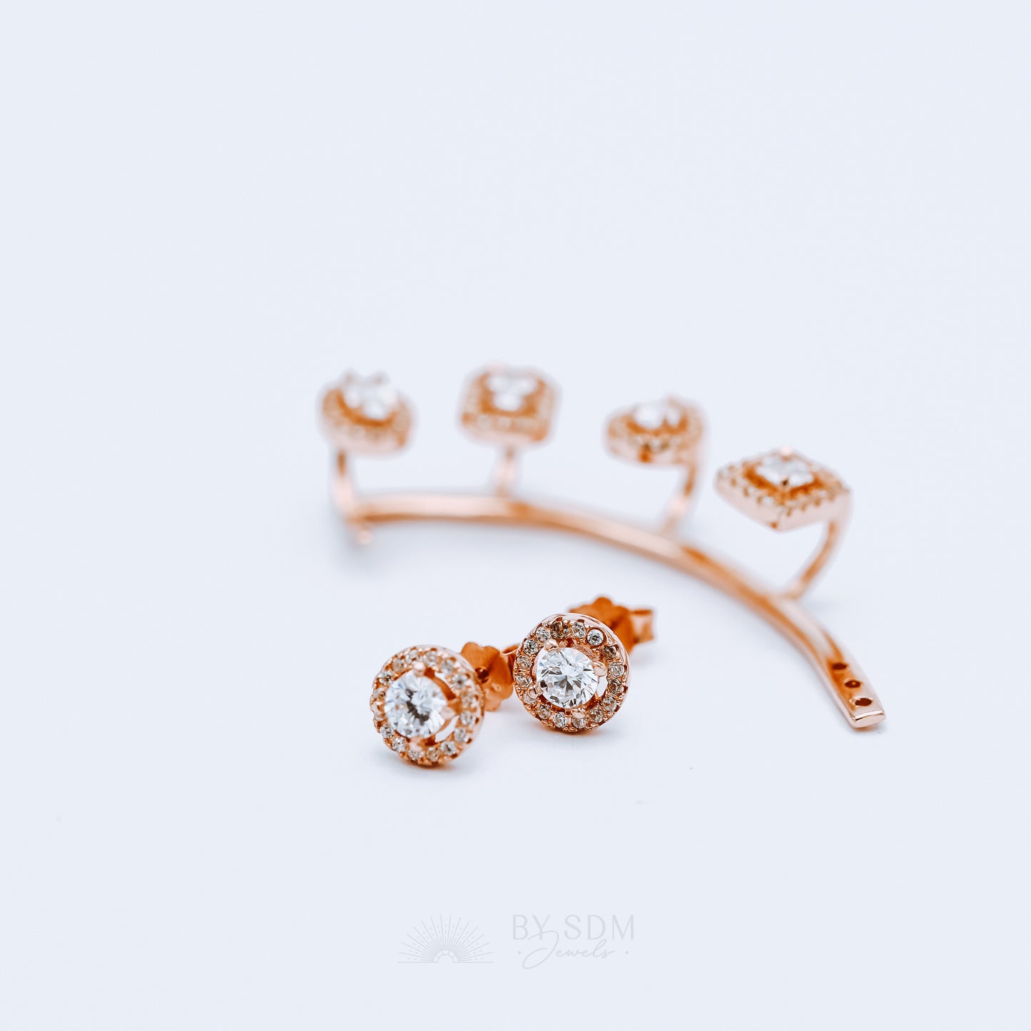 Ear Climbers • Ear Climber • Ear Crawler • Minimalist Earrings • Silver Jewelry • Rose Gold Earrings • Ear Jacket • Ear Cuff