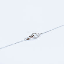 Load image into Gallery viewer, Freedom Handcuff Necklace • Dainty Eternity Necklace • Sterling Silver
