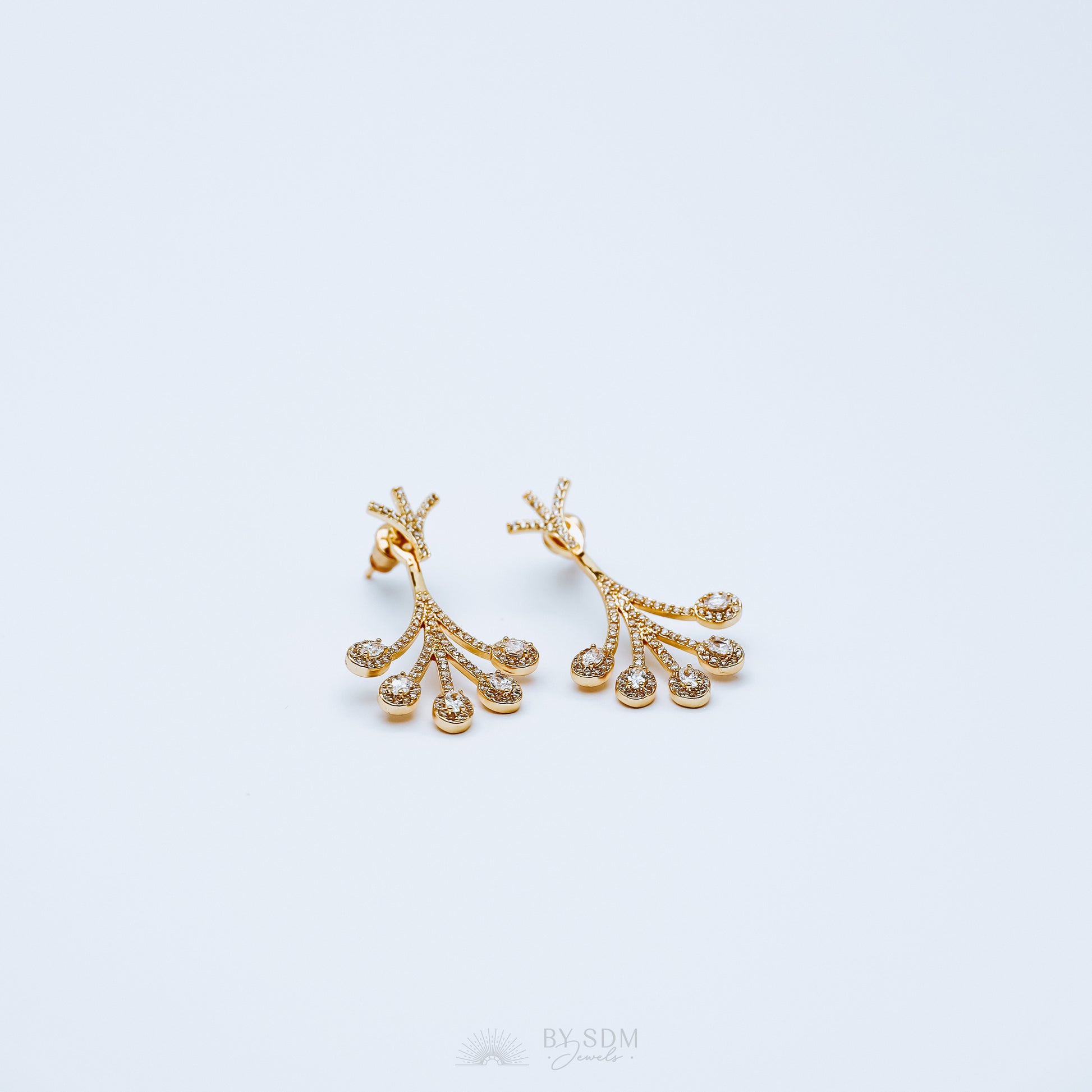 Front Back Earrings • Ear Jacket • Dainty Ear Jacket • Gold Earrings • Ear Jacket Earrings - Minimal Earring • Cz Ear Jacket • Ear Jacket