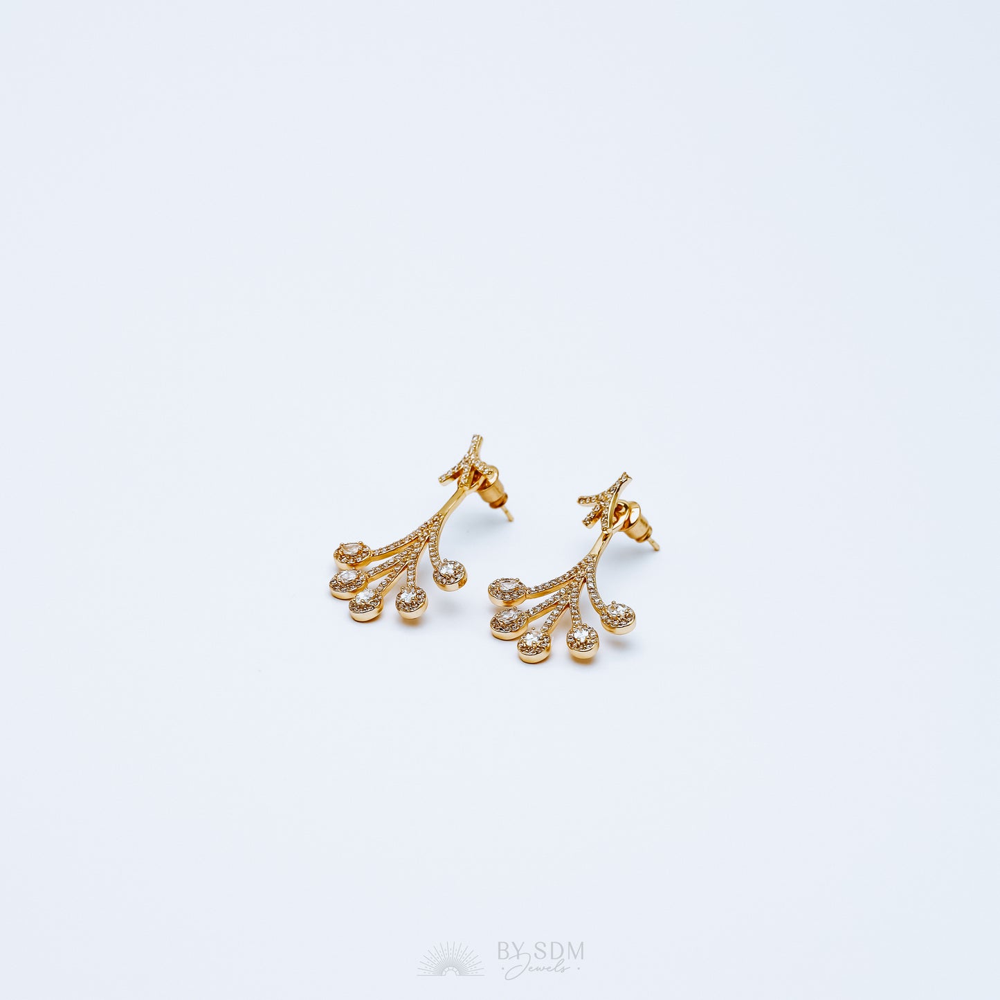 Front Back Earrings • Ear Jacket • Dainty Ear Jacket • Gold Earrings • Ear Jacket Earrings - Minimal Earring • Cz Ear Jacket • Ear Jacket