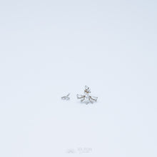 Load image into Gallery viewer, Tiny CZ Ear Jackets Earrings • Silver
