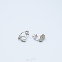 Load image into Gallery viewer, Pearl ear climbers • ear crawlers • ear climbers earrings • ear crawlers • ear pins • ear sweeps • ear crawler earrings • ear jackets
