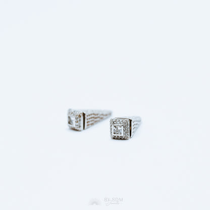 Spike Silver Ear Jacket • Silver Ear Jackets • Ear Jacket Earrings • Dainty Ear Jacket • Modern Ear Jacket • Ear Cuff • Dainty Earrings