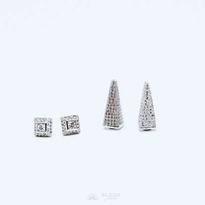 Spike Silver Ear Jacket • Silver Ear Jackets • Ear Jacket Earrings • Dainty Ear Jacket • Modern Ear Jacket • Ear Cuff • Dainty Earrings