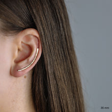 Load image into Gallery viewer, 20 mm Dainty Long Ear Climbers • Silver, Gold, Rose gold • BYSDMJEWELS
