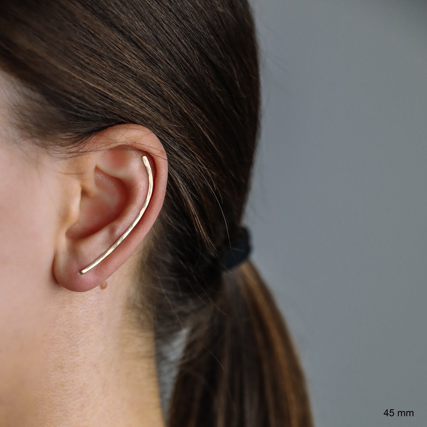 25 mm Dainty Long Ear Climbers • Silver, Gold, Rose gold • BYSDMJEWELS