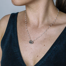 Load image into Gallery viewer, Cowrie Shell Necklace • Silver Shell Necklace • Cowrie Shell Choker • Cowrie Shell Jewelry • Simple Cowrie Shell Necklace • BYSDMJEWELS
