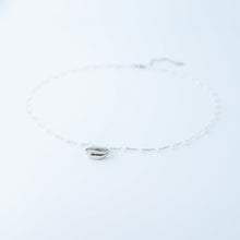 Load image into Gallery viewer, Cowrie Shell Necklace • Silver Shell Necklace • Cowrie Shell Choker • Cowrie Shell Jewelry • Simple Cowrie Shell Necklace • BYSDMJEWELS
