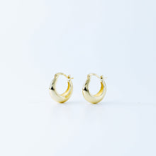 Load image into Gallery viewer, Statement Tapered Hoop Earrings • Gold Hoop Earrings • Lightweight Earrings • Minimalist Earrings • bySDMjewels jewelry
