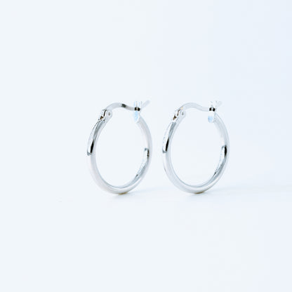 Simple Round Hoop Earrings, Huggies, Gold, Silver BYSDMJEWELS