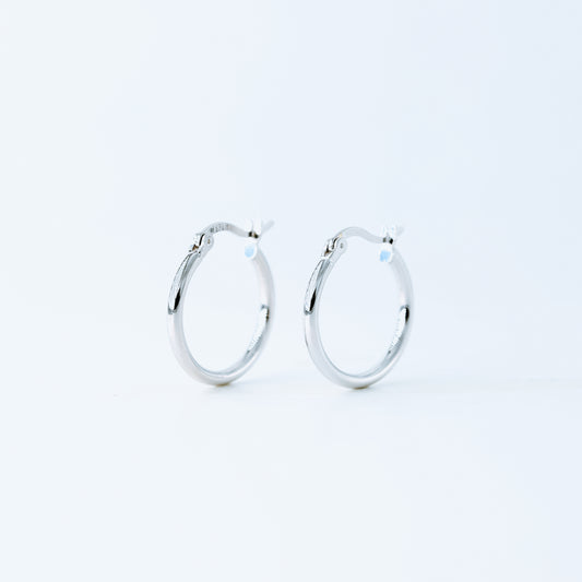 Simple Round Hoop Earrings, Huggies, Gold, Silver BYSDMJEWELS