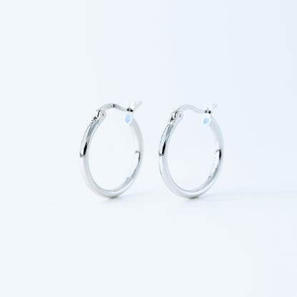 Simple Round Hoop Earrings, Huggies, Gold, Silver BYSDMJEWELS