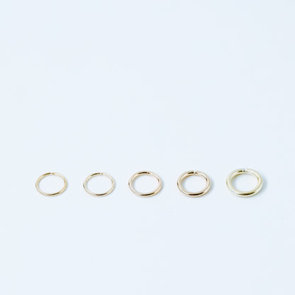 Cartilege Hoop • Helix Hoop • Tragus Hoop • Nose Hoop Ring Piercing • 22, 20ga, 18ga, 16ga, 14ga • 3, 4, 5, 6, 7, 8, 9, 10, 12mm BYSDMJEWELS