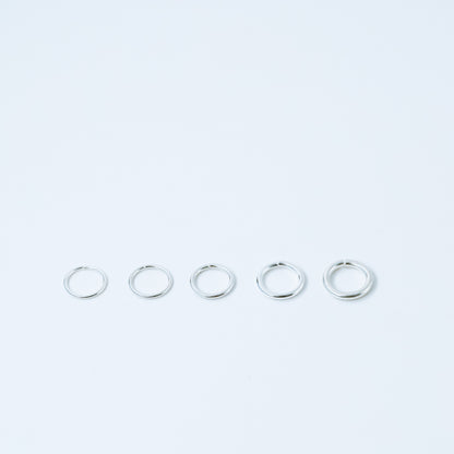 Thin Hoops Rings for Ear • Nose Piercings • No Hinge Design • 22ga, 20ga, 18ga, 16ga, 14ga • 3, 4, 5, 6, 7, 8, 9, 10, 12mm BYSDMJEWELS