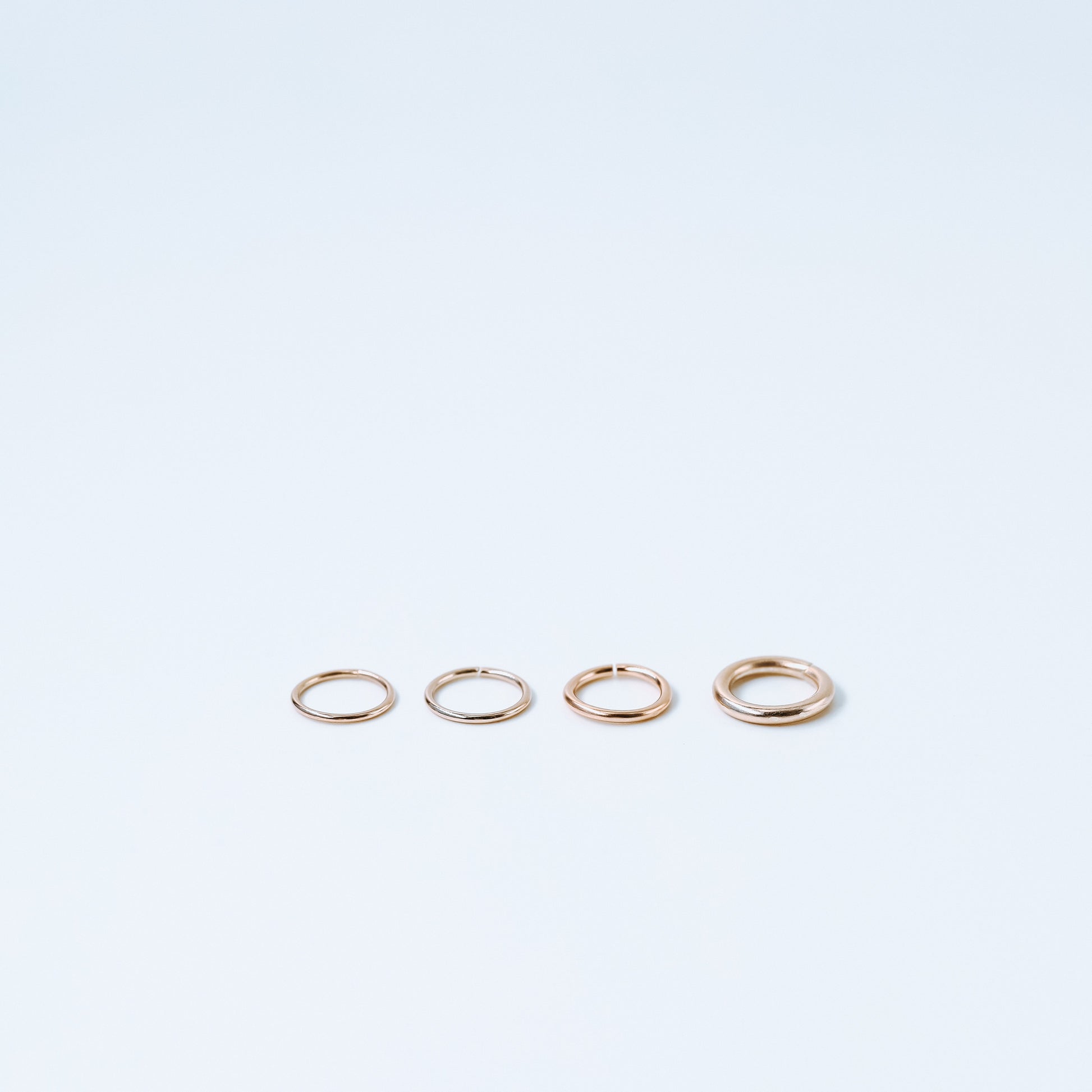 Thin Hoops Rings for Ear • Nose Piercings • No Hinge Design • 22ga, 20ga, 18ga, 16ga, 14ga • 3, 4, 5, 6, 7, 8, 9, 10, 12mm BYSDMJEWELS