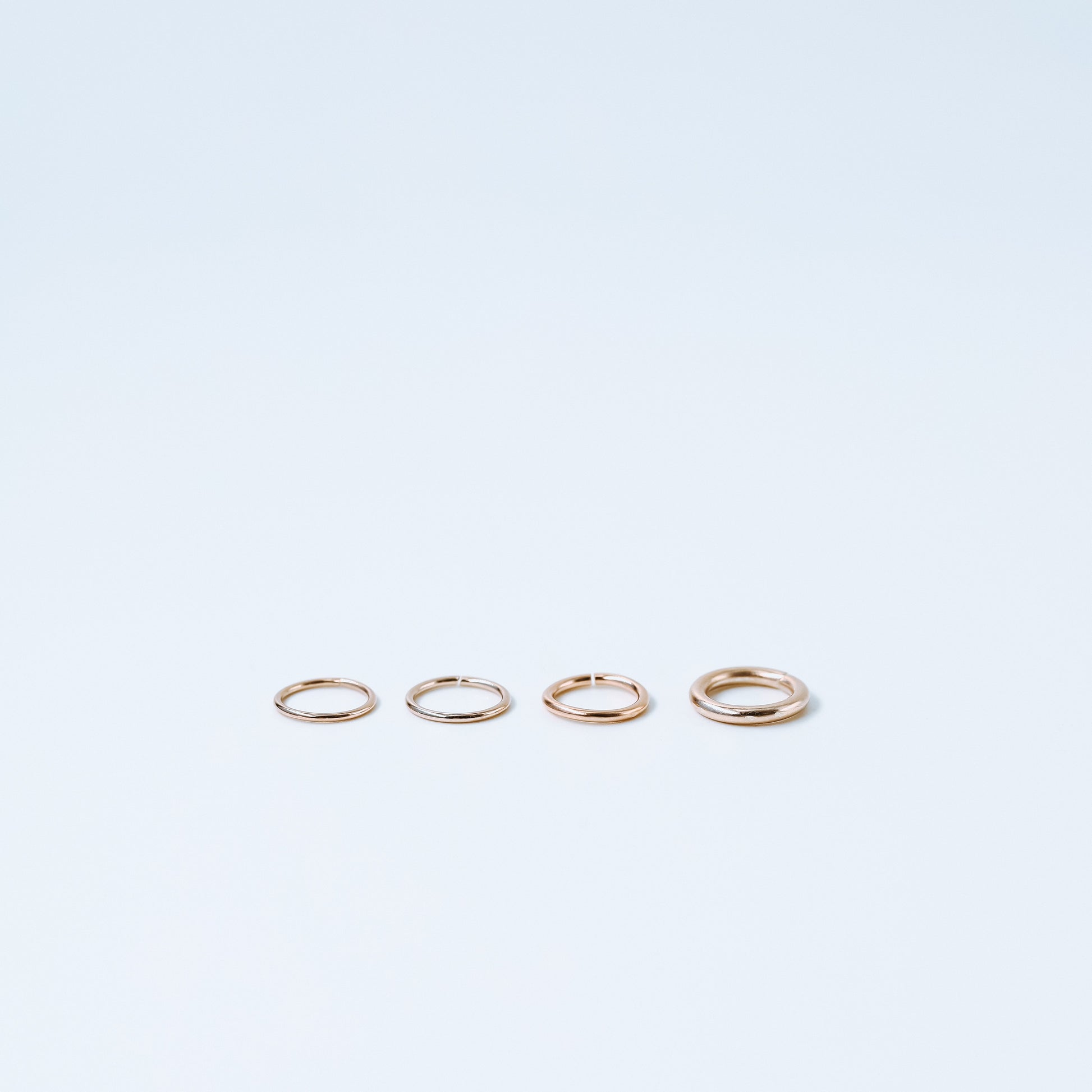 Thin Hoops Rings for Ear • Nose Piercings • No Hinge Design • 22ga, 20ga, 18ga, 16ga, 14ga • 3, 4, 5, 6, 7, 8, 9, 10, 12mm BYSDMJEWELS
