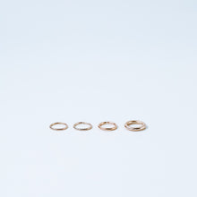 Load image into Gallery viewer, Thin Hoops Rings for Ear • Nose Piercings • No Hinge Design • 22ga, 20ga, 18ga, 16ga, 14ga • 3, 4, 5, 6, 7, 8, 9, 10, 12mm BYSDMJEWELS
