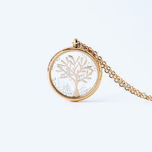 Load image into Gallery viewer, Dainty Tree of Life Necklace • Stainless Steel Family Tree Pendant • Family Tree Jewelry for Her, Arbre de Vie • Gift For Mom and Grandma
