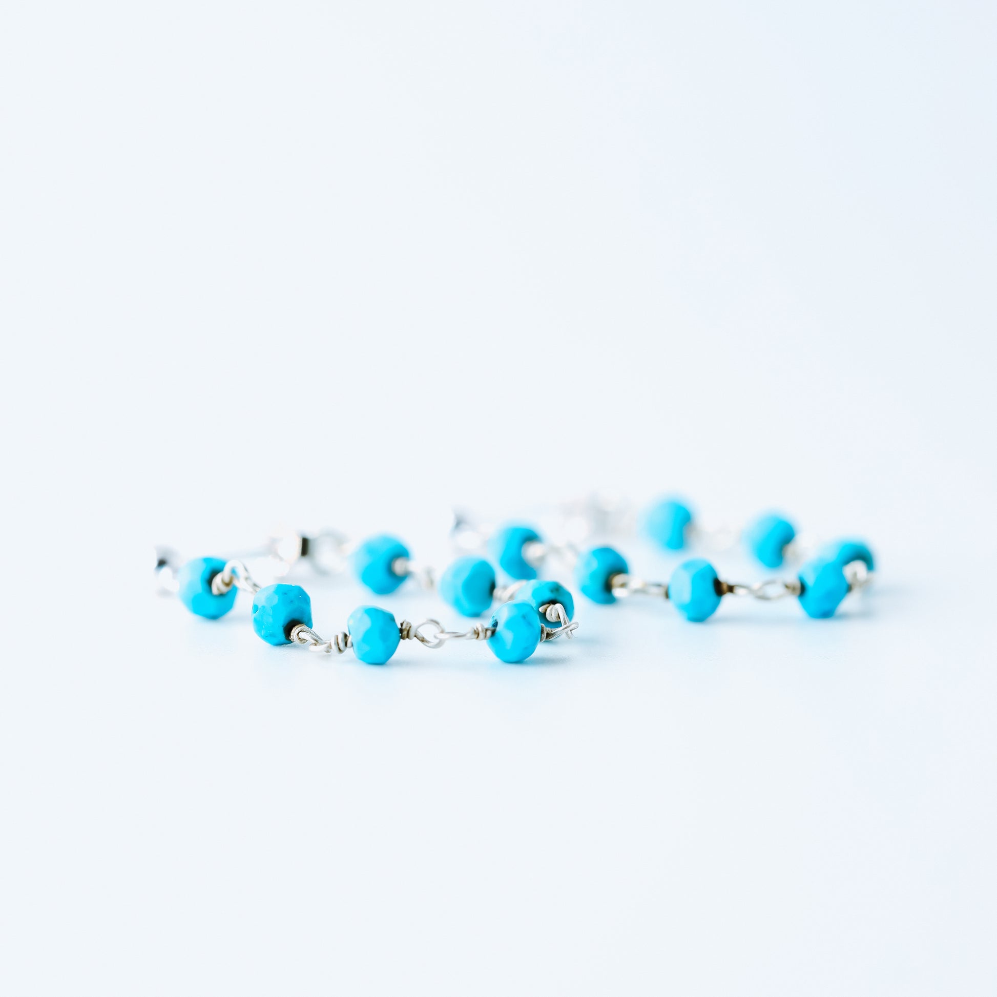 Simple Dangle Earrings • Turquoise Stud Earrings • Silver, Gold, Rose Gold • BYSDMJEWELS