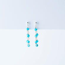 Load image into Gallery viewer, Simple Dangle Earrings • Turquoise Stud Earrings • Silver, Gold, Rose Gold • BYSDMJEWELS
