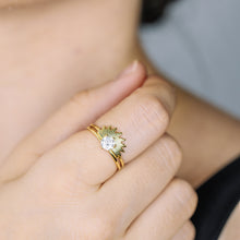 Load image into Gallery viewer, Dainty Sun Ring, Rising Sun Ring, Sunbeam Ring, Spike Ring, Celestial Ring, Gold Ring, Statement Ring, Simple Gold Ring, Stacking Ring

