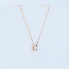 Load image into Gallery viewer, Dainty Diamond Necklace • Floating Diamond Solitaire Necklace • Minimalist Jewelry • Bridesmaid Necklace • Gift for Her • BYSDMJEWELS
