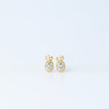 Load image into Gallery viewer, Tiny Pineapple Stud Earrings, Gold, Silver, BYSDMJEWELS
