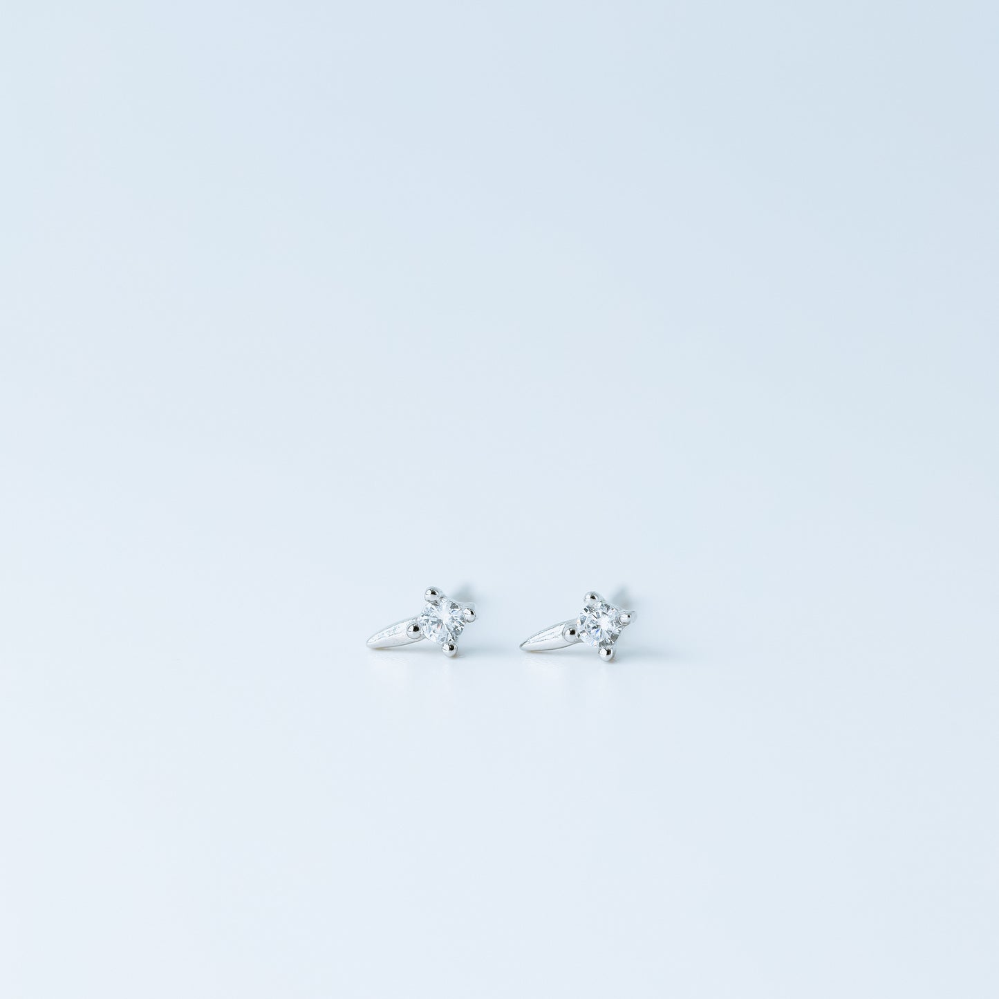 Dainty CZ Spike Stud Earrings, Helix Small Cone Post Stud Earrings, Cartilage Tragus Studs, Second Hole Earrings, BYSDMJEWELS