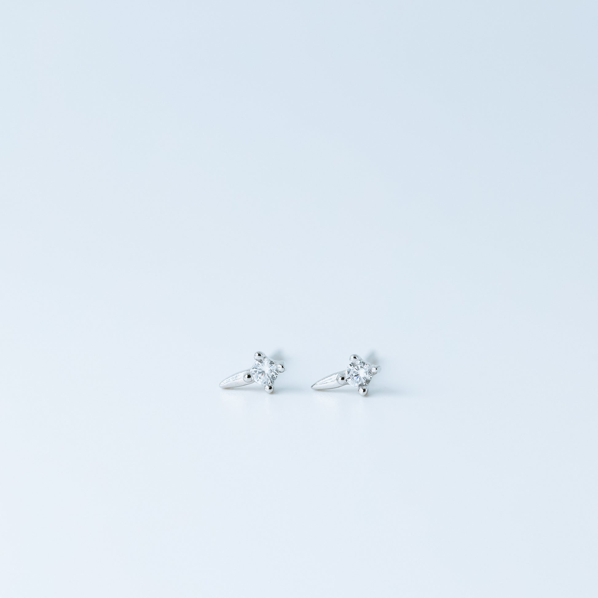 Dainty CZ Spike Stud Earrings, Helix Small Cone Post Stud Earrings, Cartilage Tragus Studs, Second Hole Earrings, BYSDMJEWELS