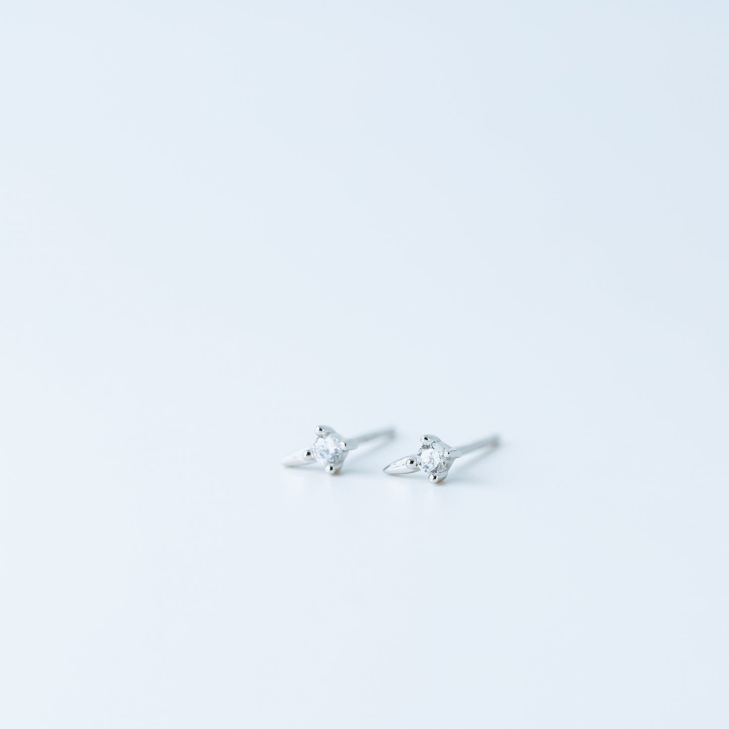 Dainty CZ Spike Stud Earrings, Helix Small Cone Post Stud Earrings, Cartilage Tragus Studs, Second Hole Earrings, BYSDMJEWELS