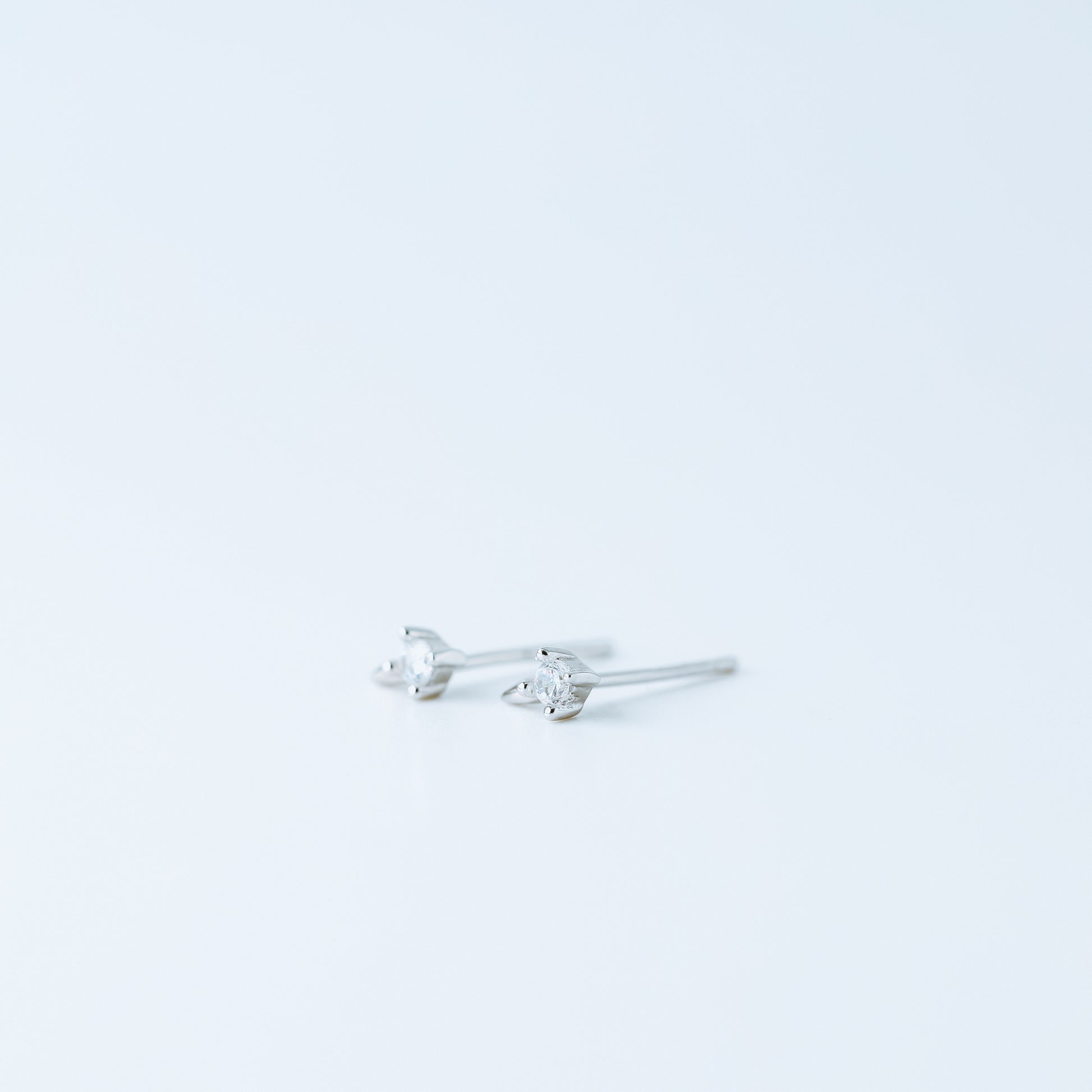 Dainty CZ Spike Stud Earrings, Helix Small Cone Post Stud Earrings, Cartilage Tragus Studs, Second Hole Earrings, BYSDMJEWELS
