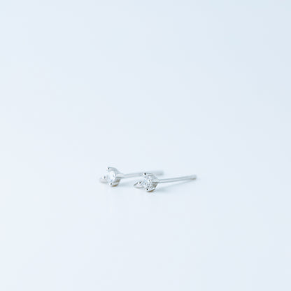 Dainty CZ Spike Stud Earrings, Helix Small Cone Post Stud Earrings, Cartilage Tragus Studs, Second Hole Earrings, BYSDMJEWELS
