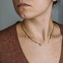 Load image into Gallery viewer, Gold Snake Chain Choker Necklace • Herringbone Chain Necklace • Thick Chain Necklace • Bold Chain Necklace Plain • BYSDMJEWELS
