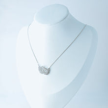 Load image into Gallery viewer, Two Swans in Love, Minimal Swan Necklaces for Women, Swan Pendant, Gift for Daughter, Best Friend Birthday Gift for Her, Silver, BYSDMJEWELS
