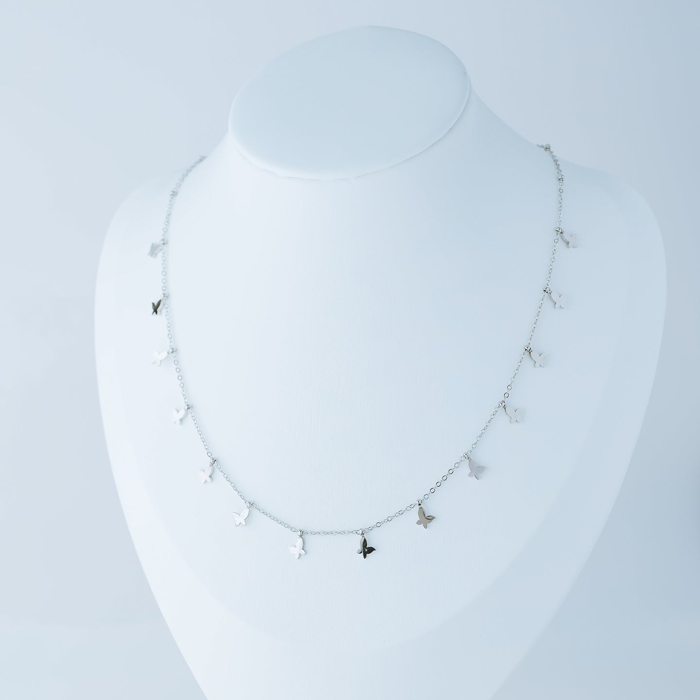 Dainty Butterflies Necklace • Minimal Boho Beaded Necklace • Gold Layered Necklace for Women • BYSDMJEWELS