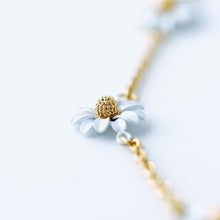 Load image into Gallery viewer, Daisy Necklace • Tiny Daisy Necklace • Sunflower Necklace • Daisy Charms • Small Daisy Necklace • Flower Necklace • BYSDMJEWELS
