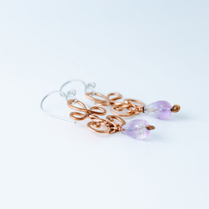  Gemstone Amethyst Earrings • Purple Birthstone Earrings • Statement Earrings • Amethyst Jewelry • Mother's Day Gift • BYSDMJEWELS