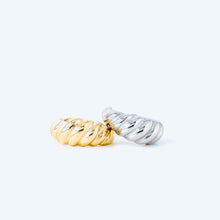 Load image into Gallery viewer, Croissant Ring • Gold Croissant Ring • Twist Ring • Signet Ring • Chunky Ring • Dome Ring • Twisted Ring • Rope Ring • BYSDMJEWELS
