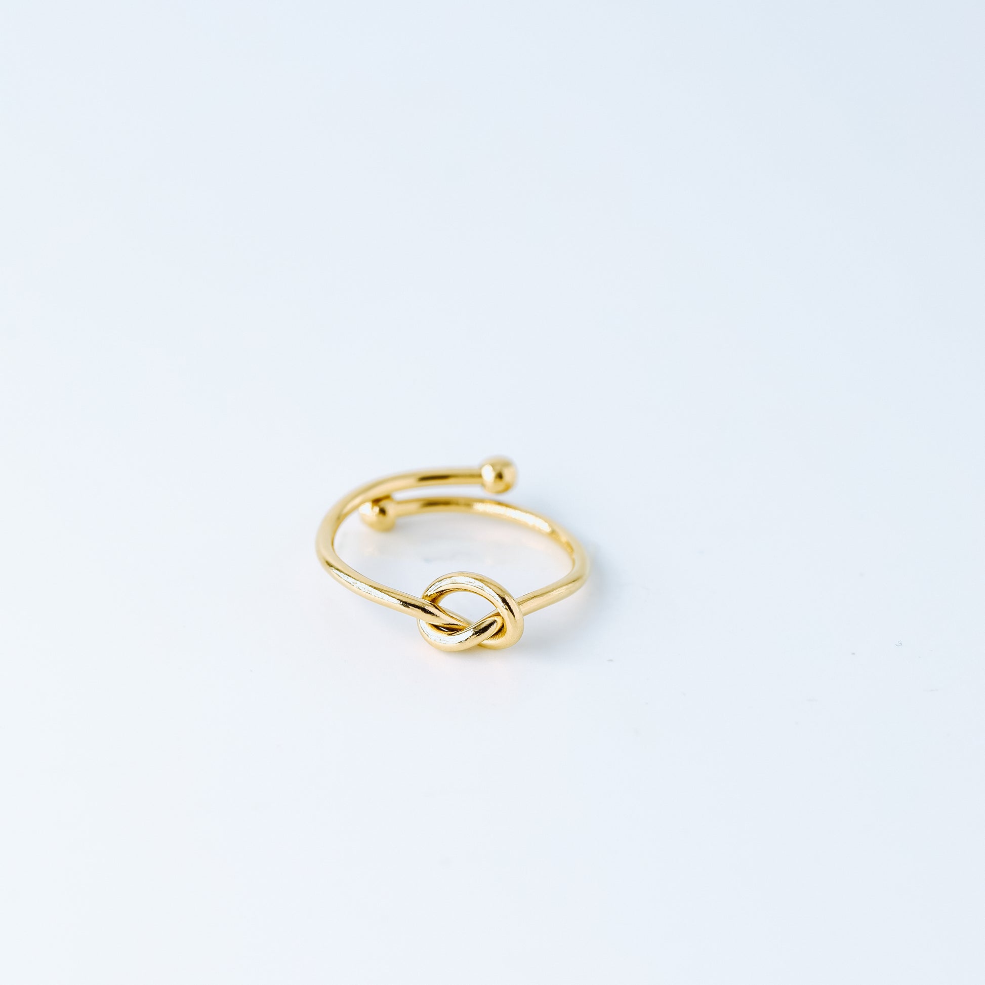 Love Knot Ring Stainless Steel • Dainty Stacking Ring Gold • Cute Friendship Handmade Ring • Tiny Tie the Knot Jewelry • BYSDMJEWELS