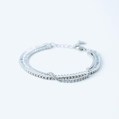 Baguette Tennis Bracelet • Gold Tennis Bracelet • Diamond Bracelet • Dainty Bracelet • Gift for Her • CZ Tennis Bracelet • BYSDMJEWELS